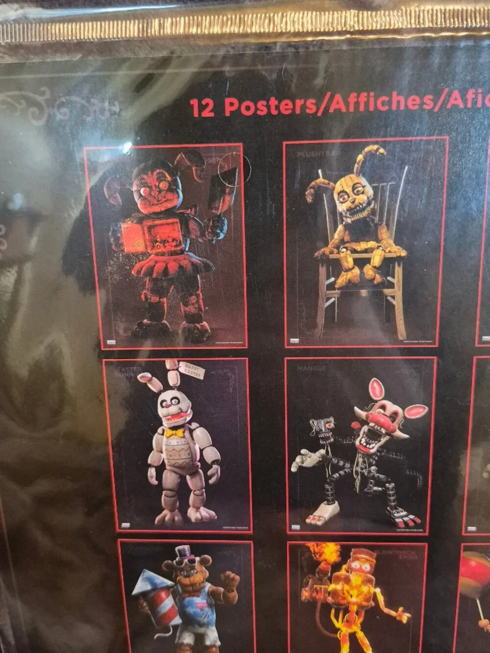 Five Nights at Freddy's 12 Poster Set Freddy Fazbear Paper
